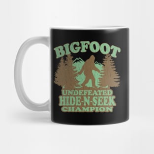 Funny - Bigfoot Hide-N-Seek Champion (distressed vintage) Mug